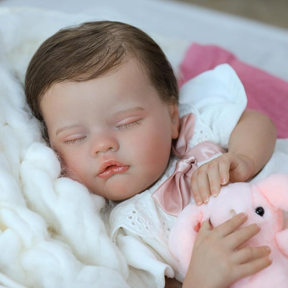 🆕20Inch Full Body Silicone Not Vinyl Reborn Baby Dolls Realistic Quinbee Girl - Picture 5 of 11